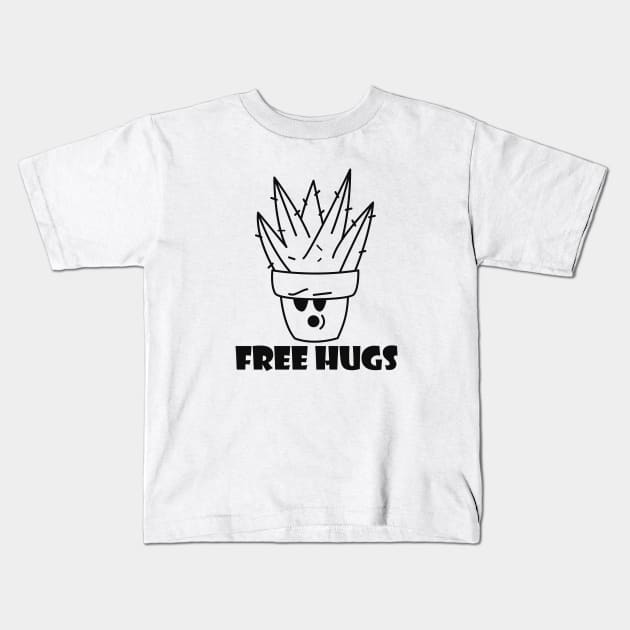 Free hugs Kids T-Shirt by Mammoths